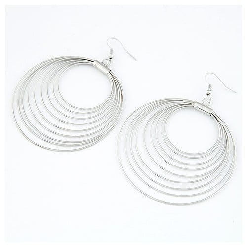 Silver Silver Hoop Multiplicity Set-Fashion Earrings-StylinArts