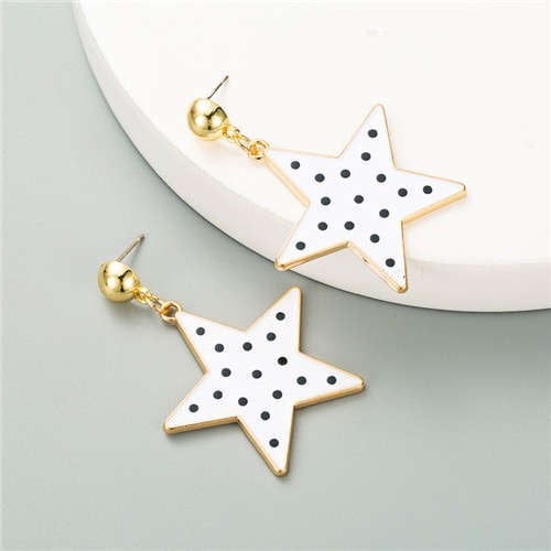 White Pristine Starlight Studs-Fashion Earrings-StylinArts