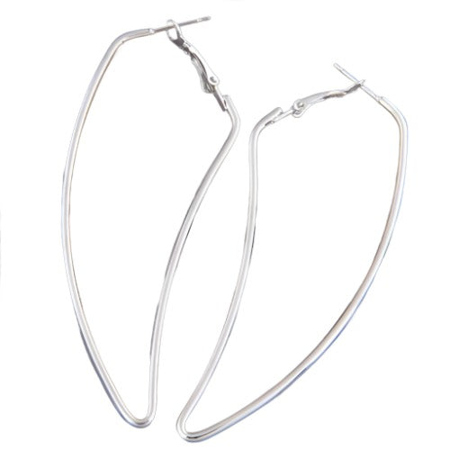 Angel Wing Aspiration Hoops-Fashion Earrings-StylinArts