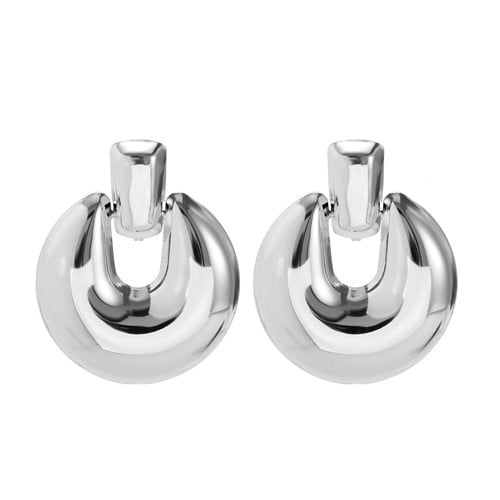 Silver Silver Heirloom Huggie Hoops-Fashion Earrings-StylinArts