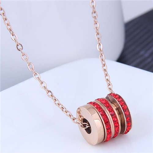 Crimson Creative: Korean Bead Pendant Necklace-Fashion Necklaces-StylinArts
