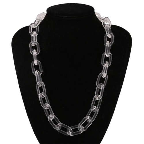 Crystal Hip-hop: Big Chain Acrylic Necklace-Fashion Necklaces-StylinArts