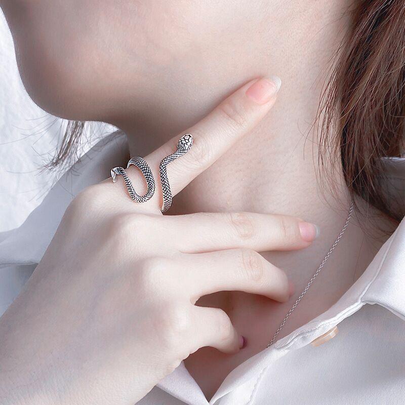 Snake Design Ring-Fashion Rings-StylinArts