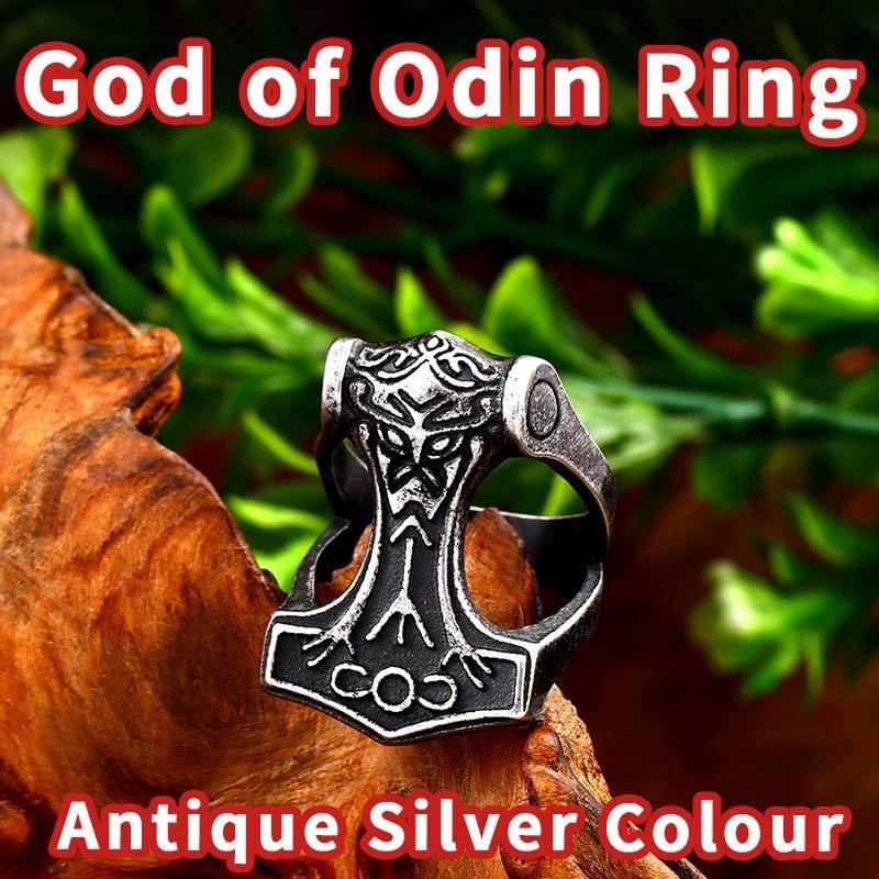 Viking Scandinavian Ring-Fashion Rings-StylinArts