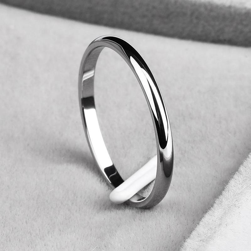 Titanium Steel & Rose Gold Ring-Fashion Rings-StylinArts