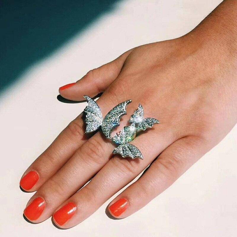 Luxury Butterfly Ring-Fashion Rings-StylinArts