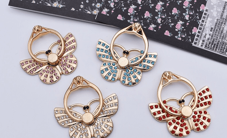 Butterfly Cell Phone Ring Holder-Fashion Rings-StylinArts