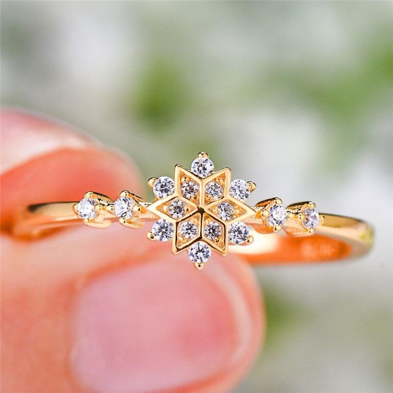 Luxury Flower Snowflake Ring-Fashion Rings-StylinArts