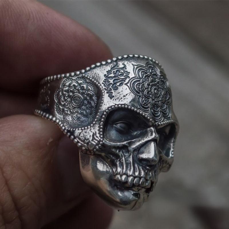 Sugar Skull Ring-Fashion Rings-StylinArts