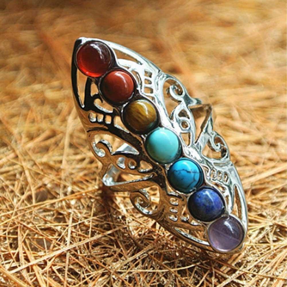 Chakra Healing Ring-Fashion Rings-StylinArts