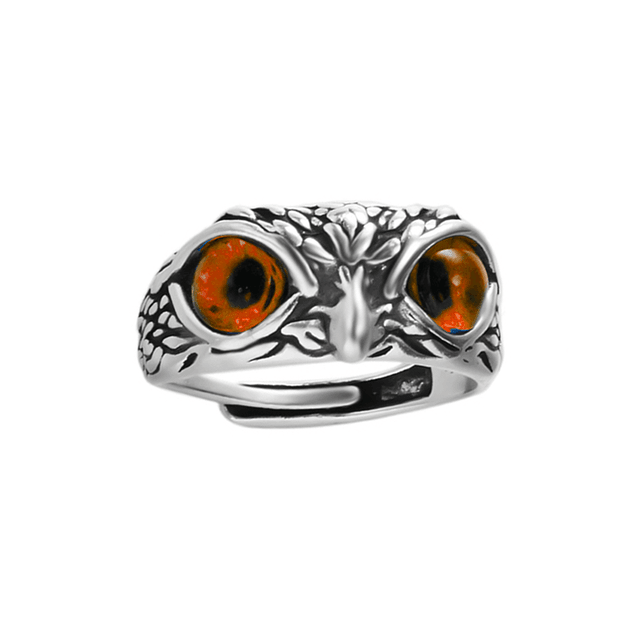 Adjustable Owl Alloy Ring-Fashion Rings-StylinArts