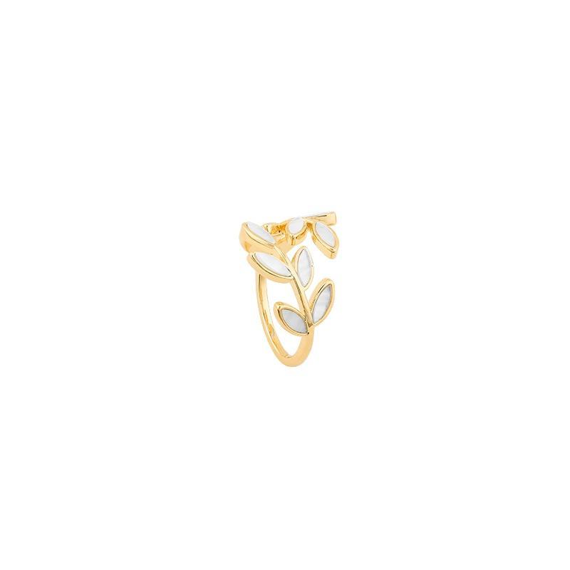 Leaf Branch Shape Open Ring-Fashion Rings-StylinArts