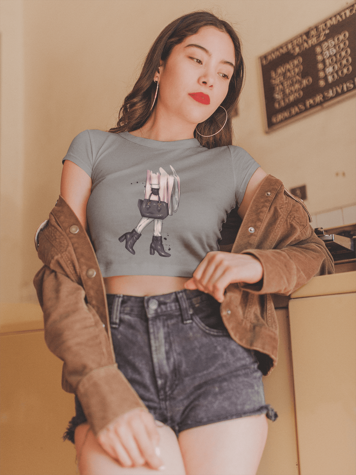 Self-Love Cropped Tee-Cropped Tees-StylinArts