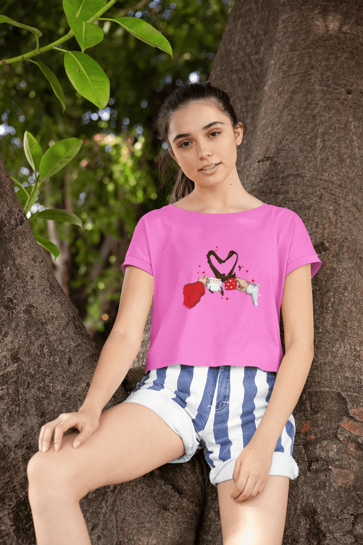 Kindness Cropped Tee-Cropped Tees-StylinArts