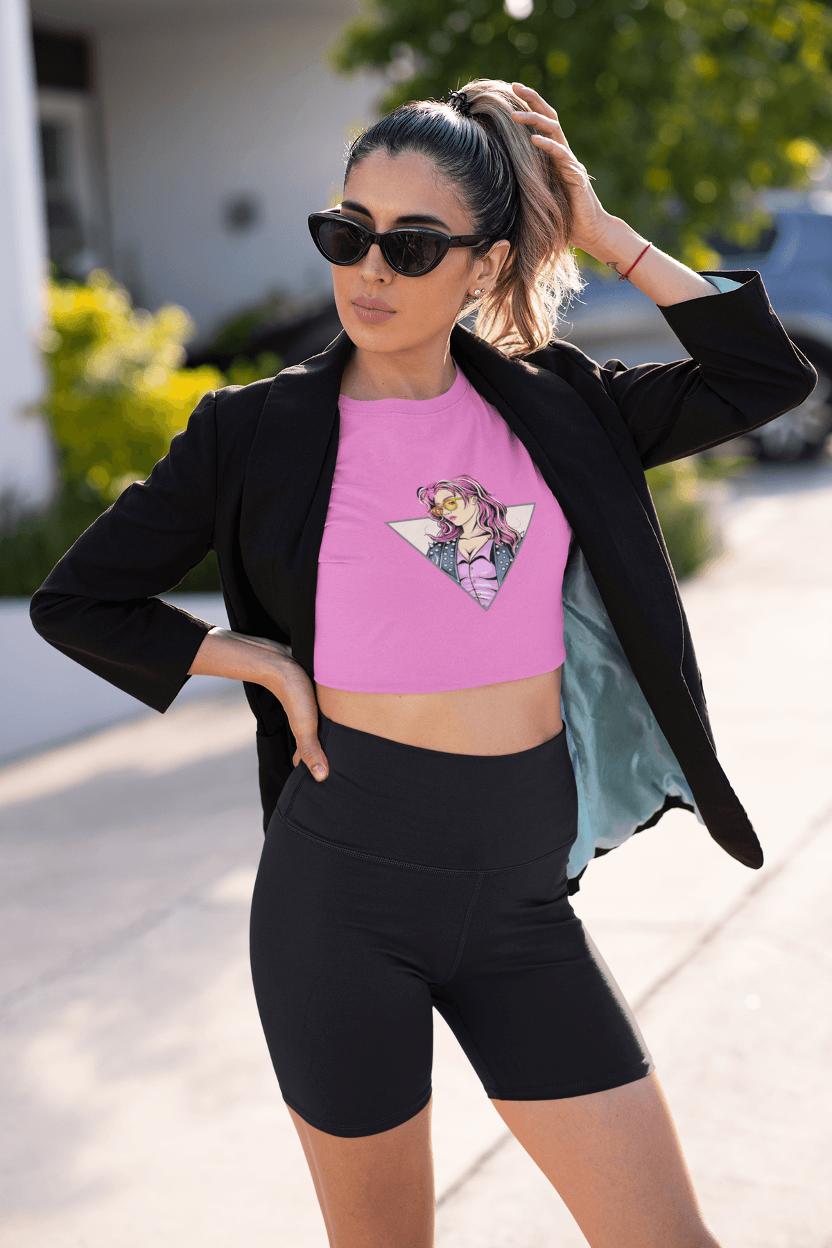 Bold & Beautiful Cropped Tee-Cropped Tees-StylinArts