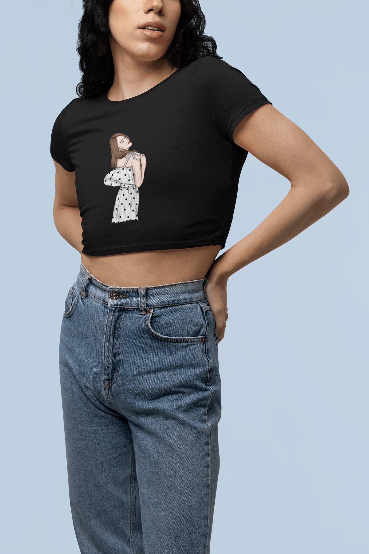 Bold Swagger Cropped Tee-Cropped Tees-StylinArts