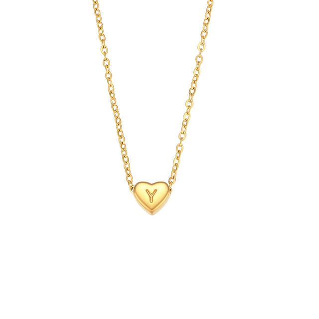 Elysian Love Heart-Shaped Pendant Necklace-Necklace-StylinArts