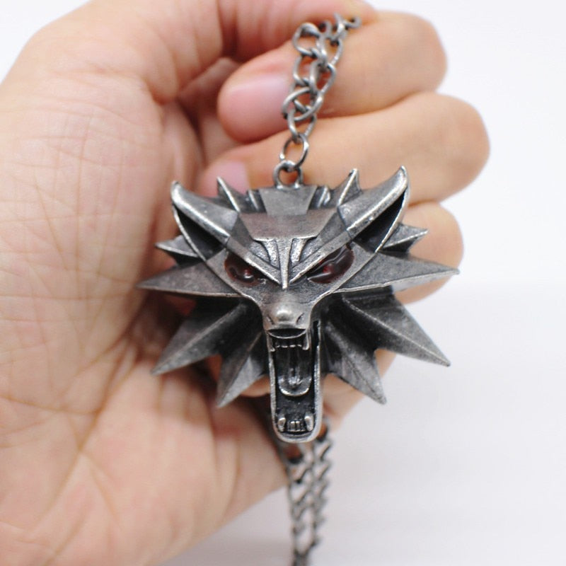 Wolf Pendant Necklace-Necklace-StylinArts
