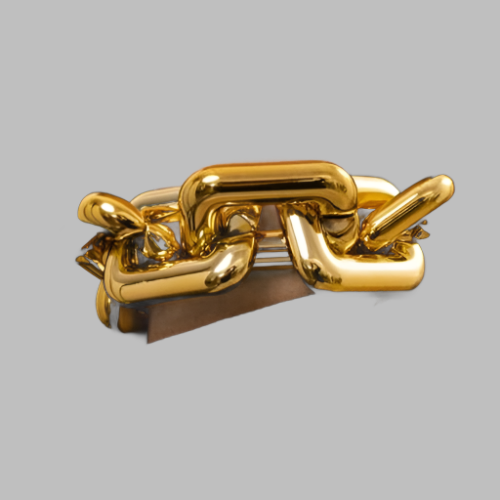 Golden Punk Thick Chain Bracelet - StylinArts