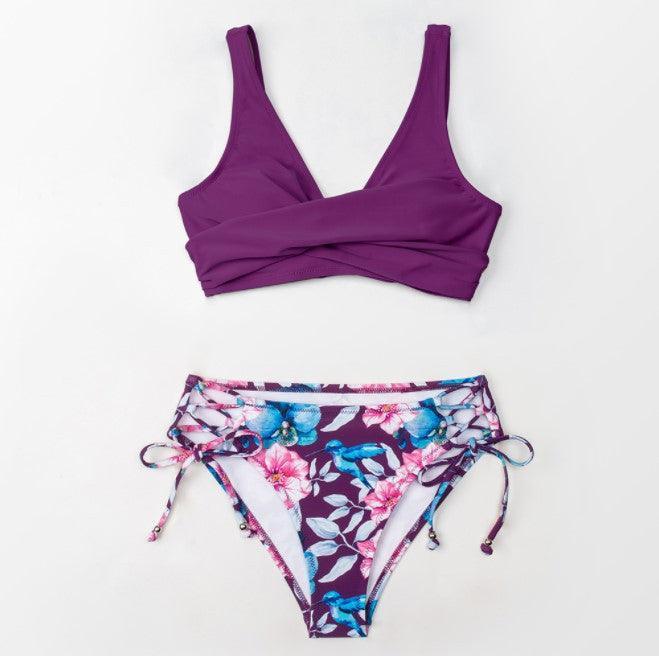 Siren Allure Swimwear Set-Retro Bikini-StylinArts