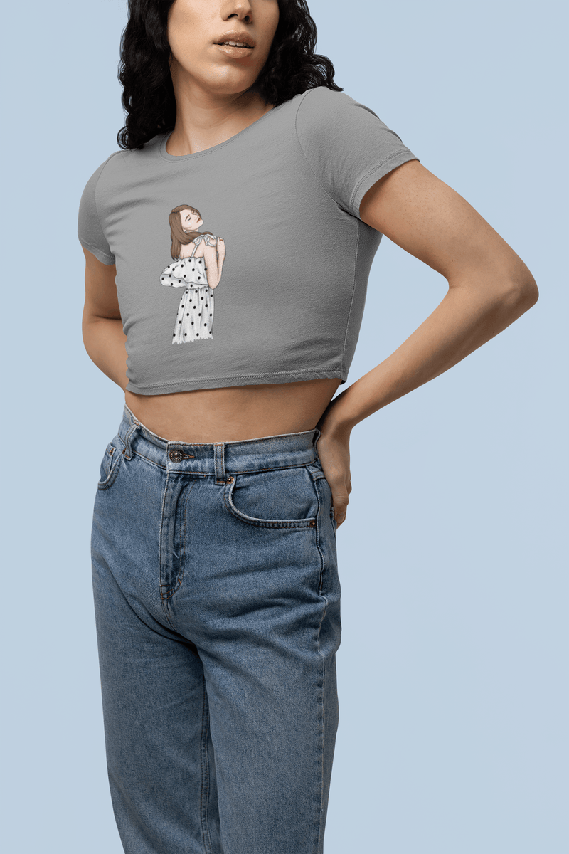 Stylish Swagger Cropped T-Shirt - StylinArt