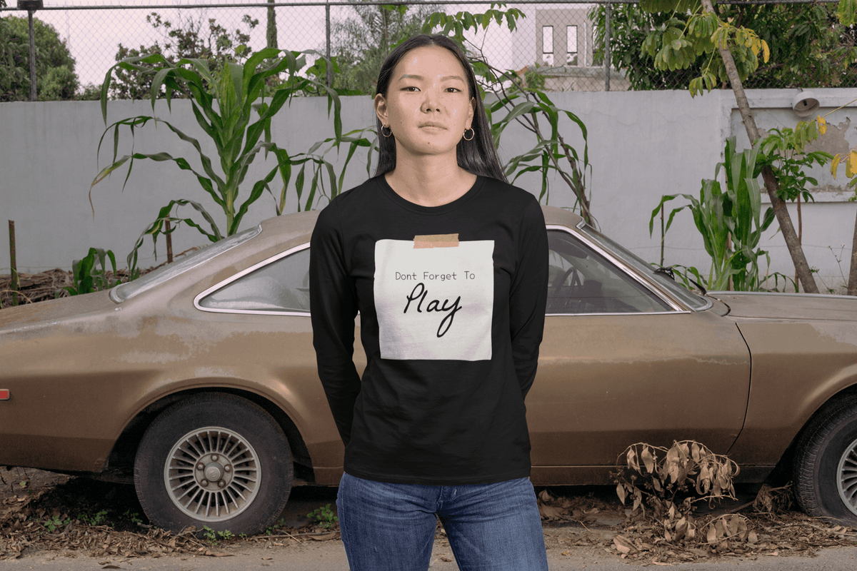 Don't forget to play Women's Crewneck T-shirt-Regular Fit Tee-StylinArts