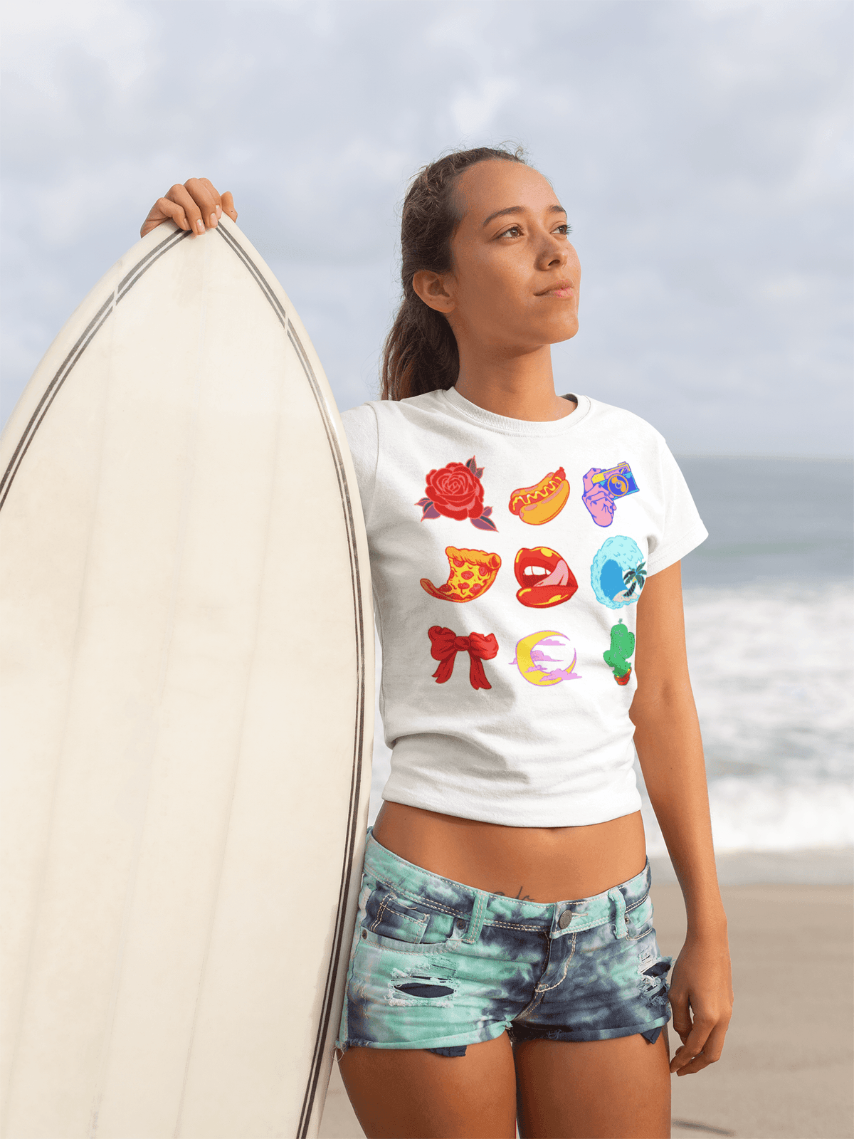 Beach Holiday t-shirt-Regular Fit Tee-StylinArts