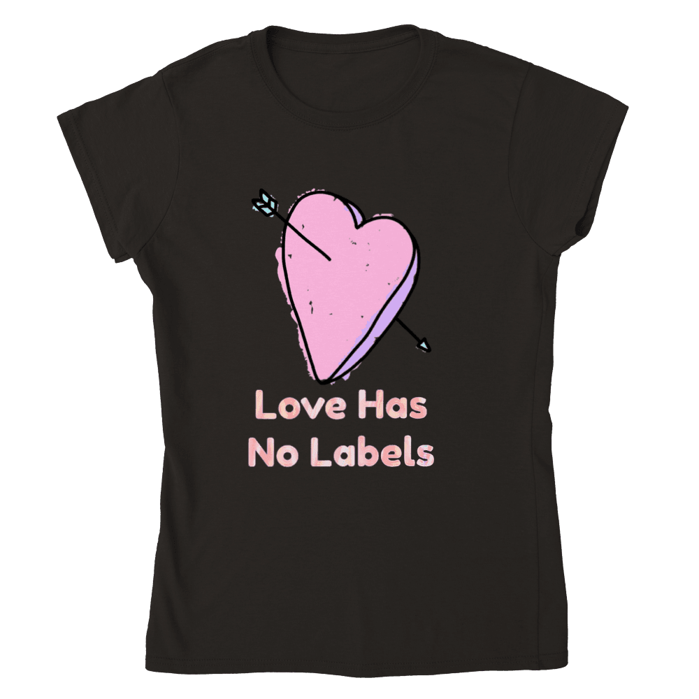 LOVE has no Labels T-shirt-Regular Fit Tee-StylinArts