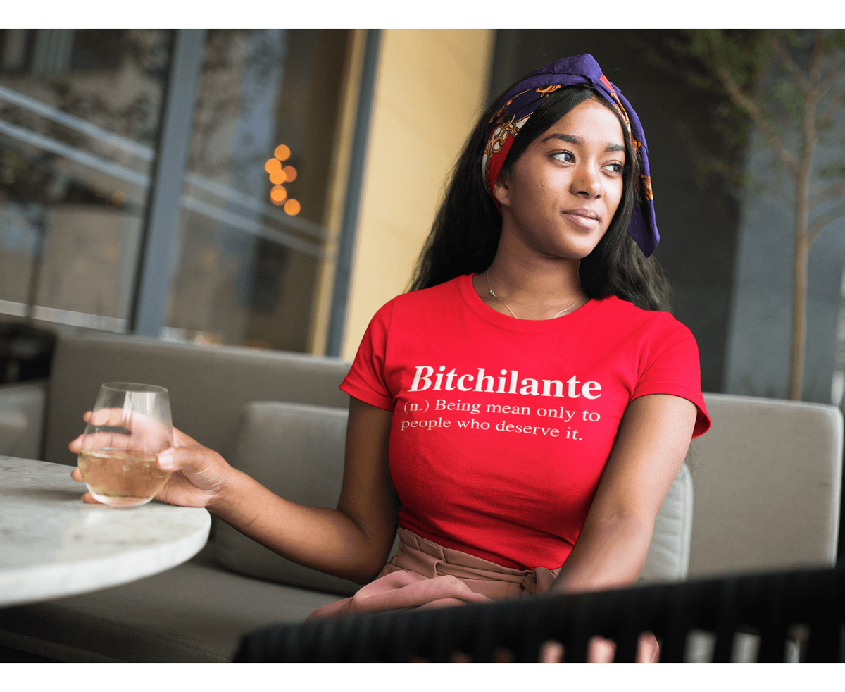 Definition - Bitchilanate T-shirt-Regular Fit Tee-StylinArts