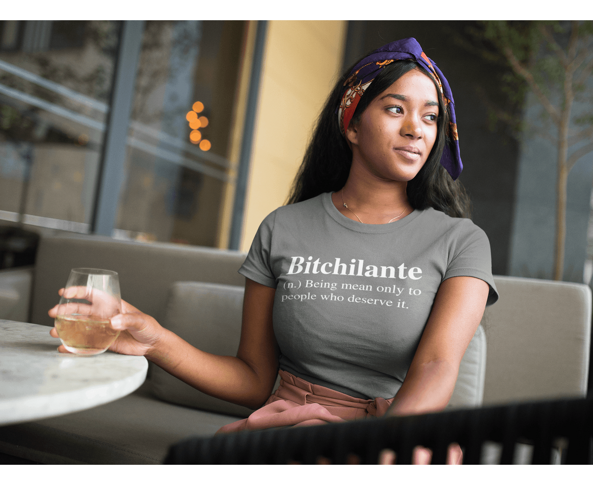 Definition - Bitchilanate T-shirt-Regular Fit Tee-StylinArts