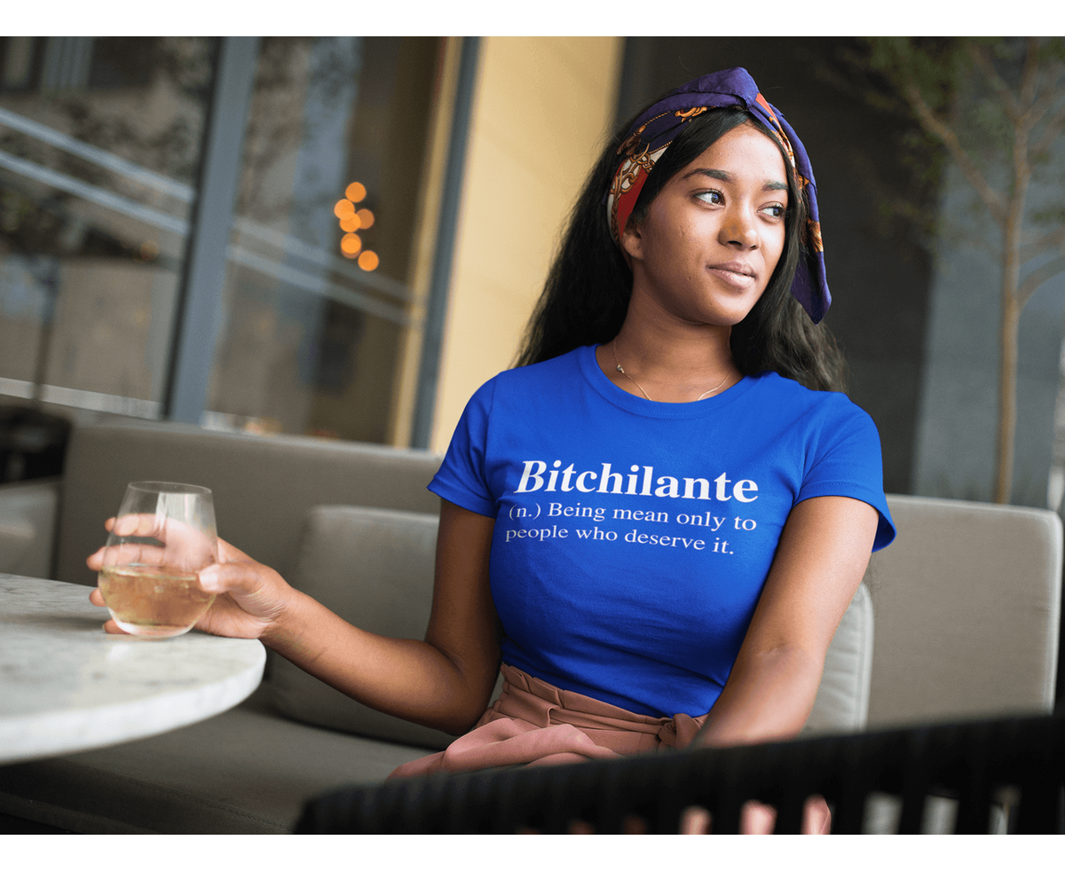 Definition - Bitchilanate T-shirt-Regular Fit Tee-StylinArts