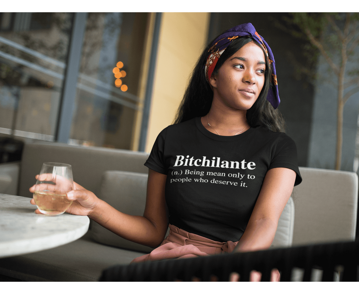 Definition - Bitchilanate T-shirt-Regular Fit Tee-StylinArts