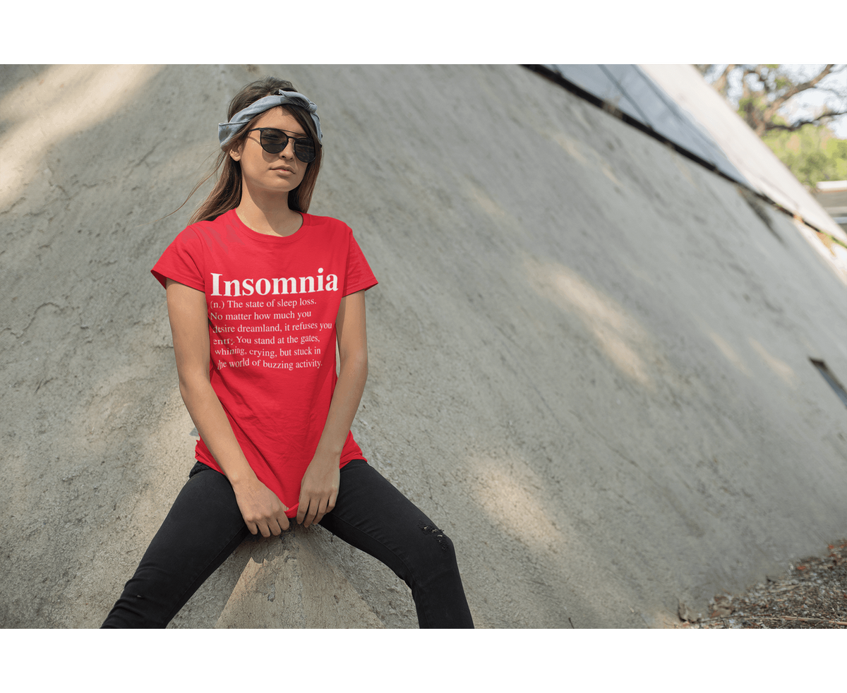 Definition - Insomnia T-shirt-Regular Fit Tee-StylinArts