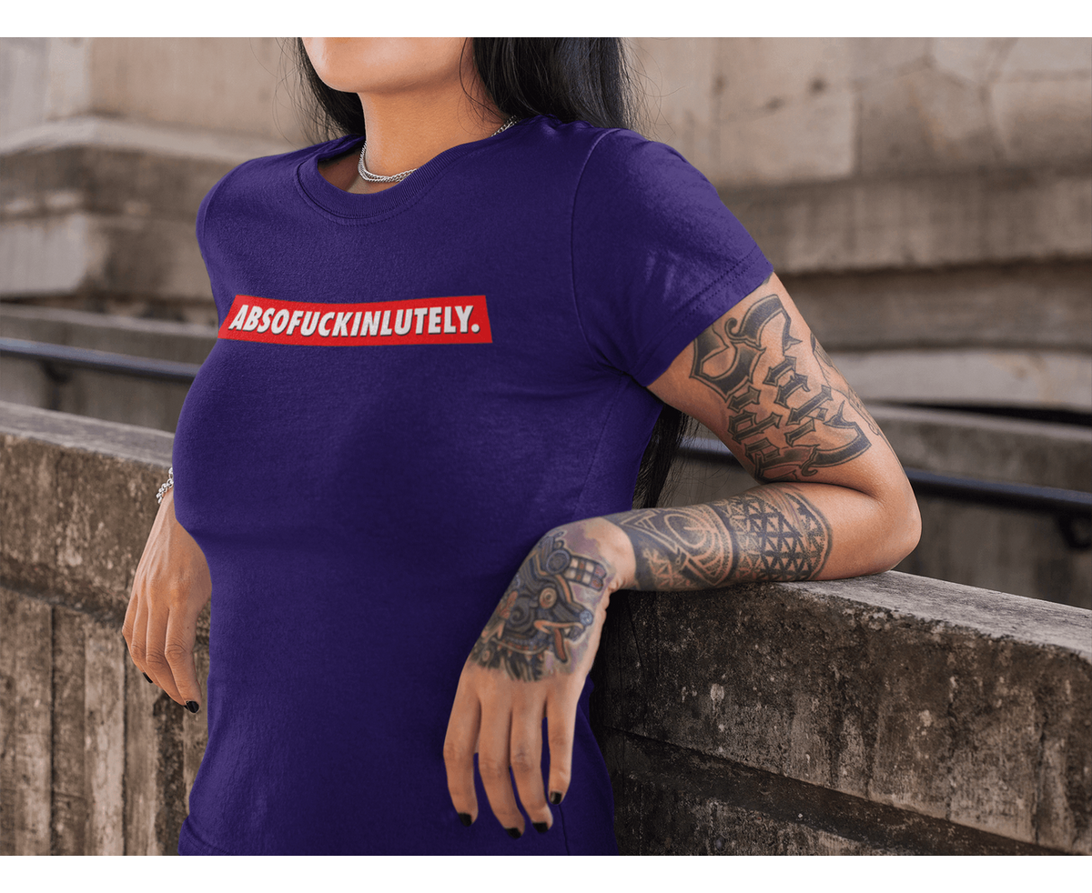 absofuckinlutely T-shirt-Regular Fit Tee-StylinArts