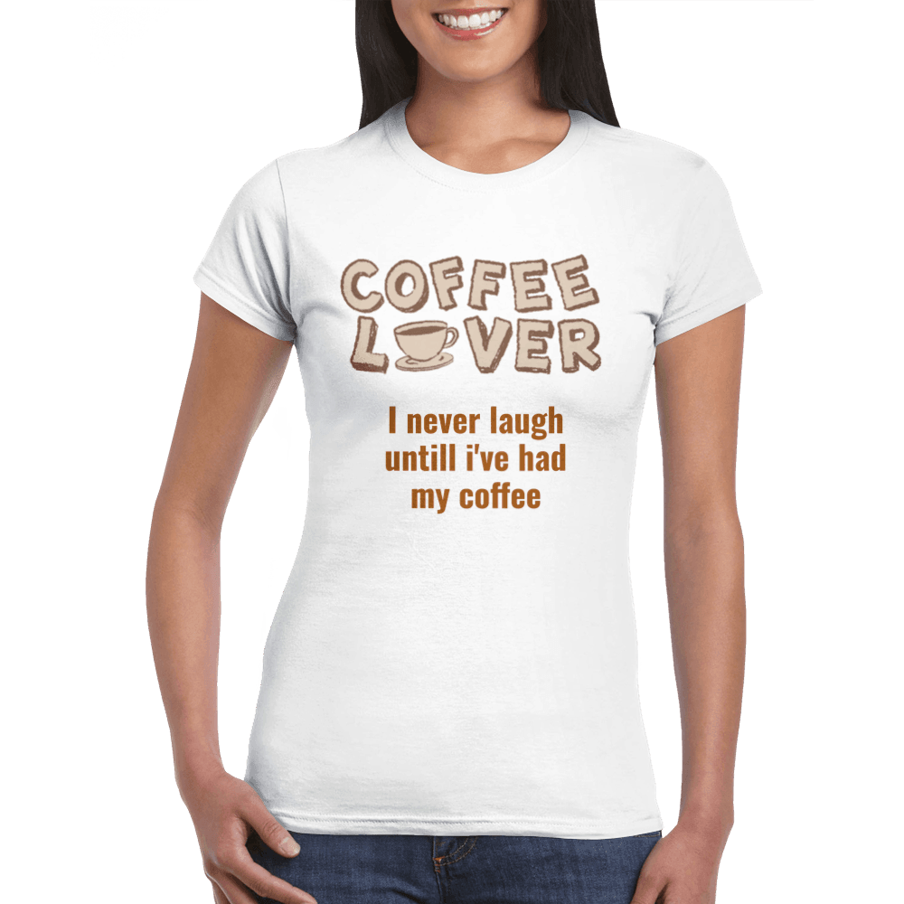 Coffee lover women tee-Regular Fit Tee-StylinArts