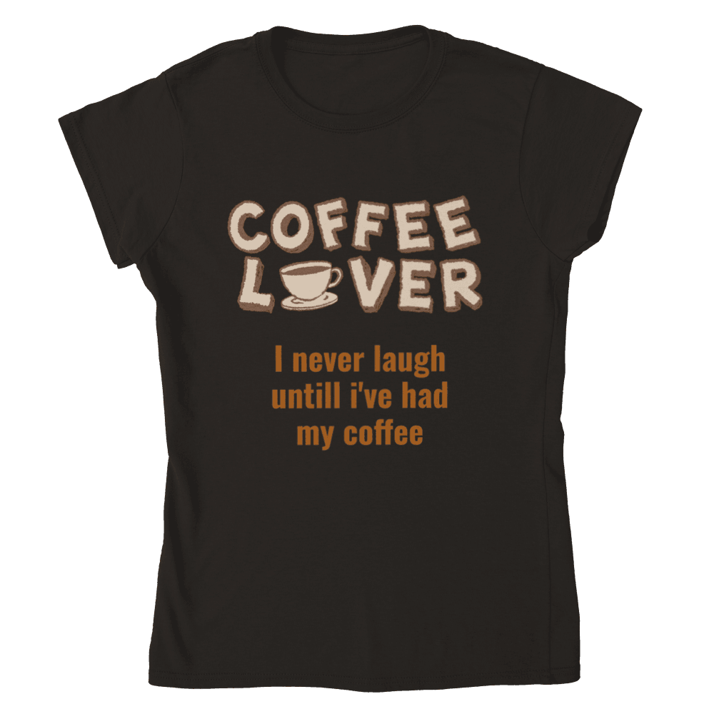 Coffee lover women tee-Regular Fit Tee-StylinArts