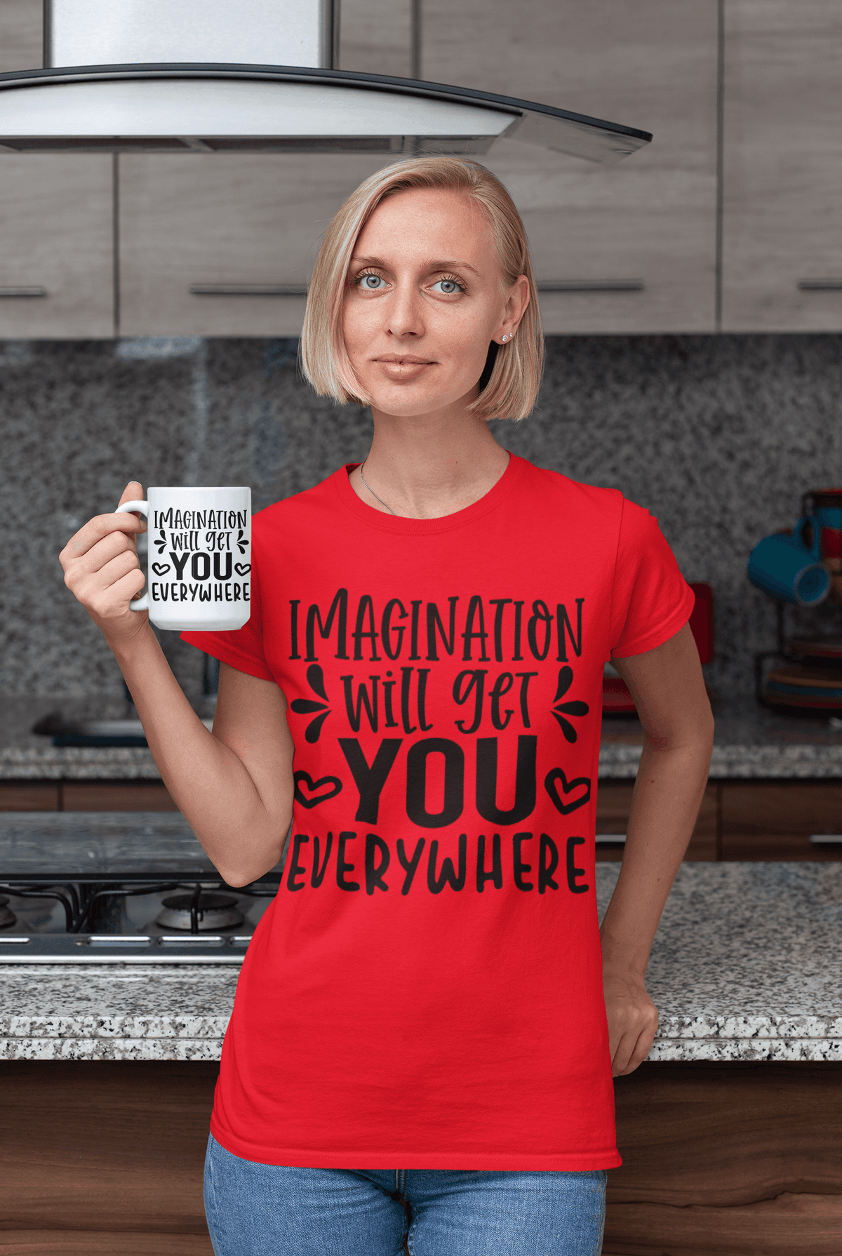 Imagination Will Get You Everywhere T-shirt-Regular Fit Tee-StylinArts