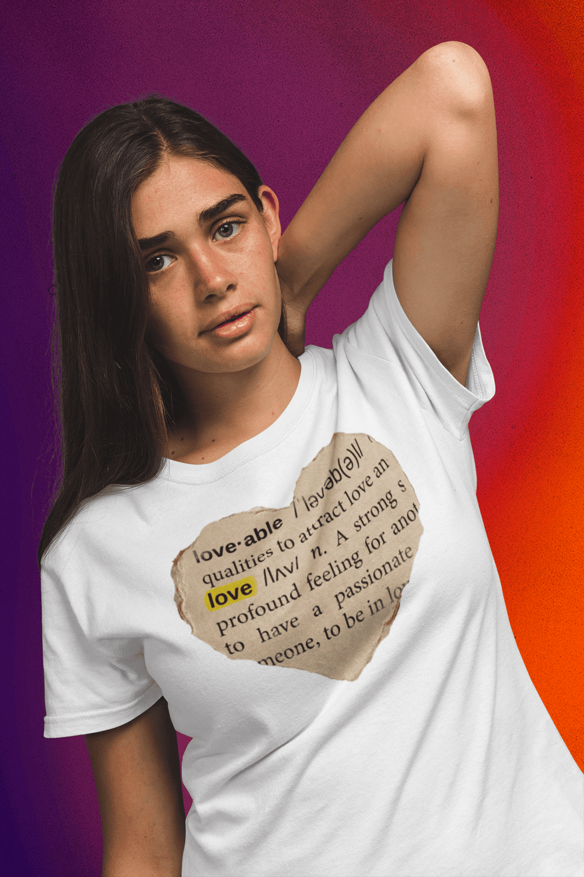 Love able message outspoken Womens T-shirt-Regular Fit Tee-StylinArts