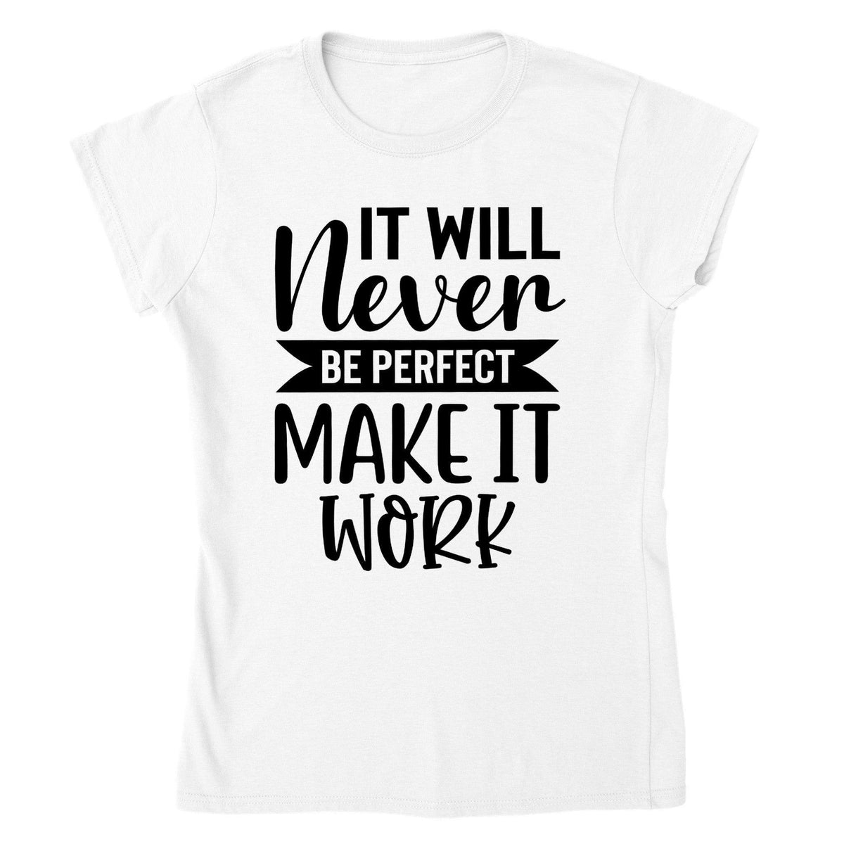 Make It Work T-shirt-Regular Fit Tee-StylinArts