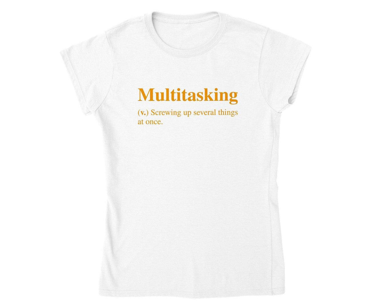 MULTITASKING T-shirt-Regular Fit Tee-StylinArts