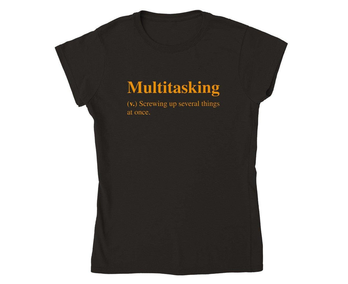 MULTITASKING T-shirt-Regular Fit Tee-StylinArts
