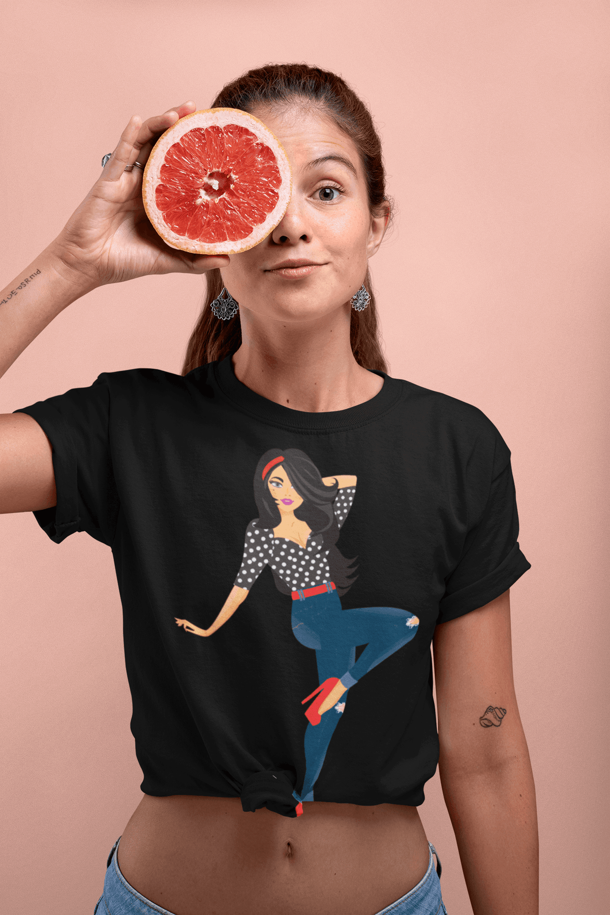 Super Girl T-shirt-Regular Fit Tee-StylinArts
