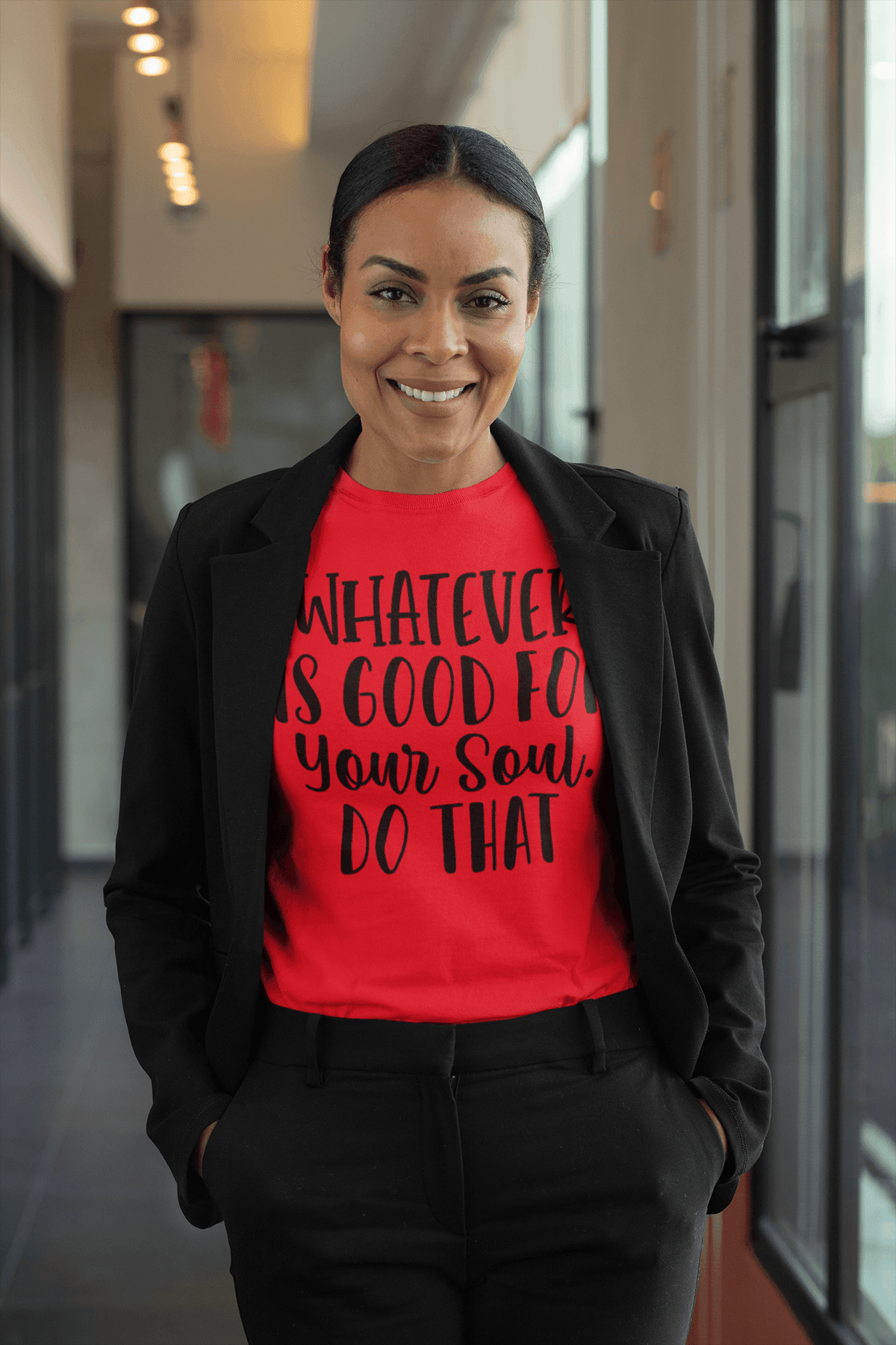 Whatever is Good for Your Soul, Do That T-shirt-Regular Fit Tee-StylinArts