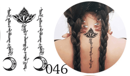 Ink Art Appliqué - Tattoo Sticker-Ink Art Styles-StylinArts