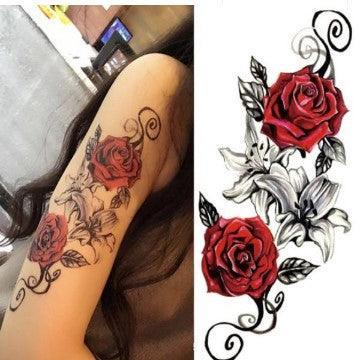 Rose Tattoo sticker-Tattoo-StylinArts