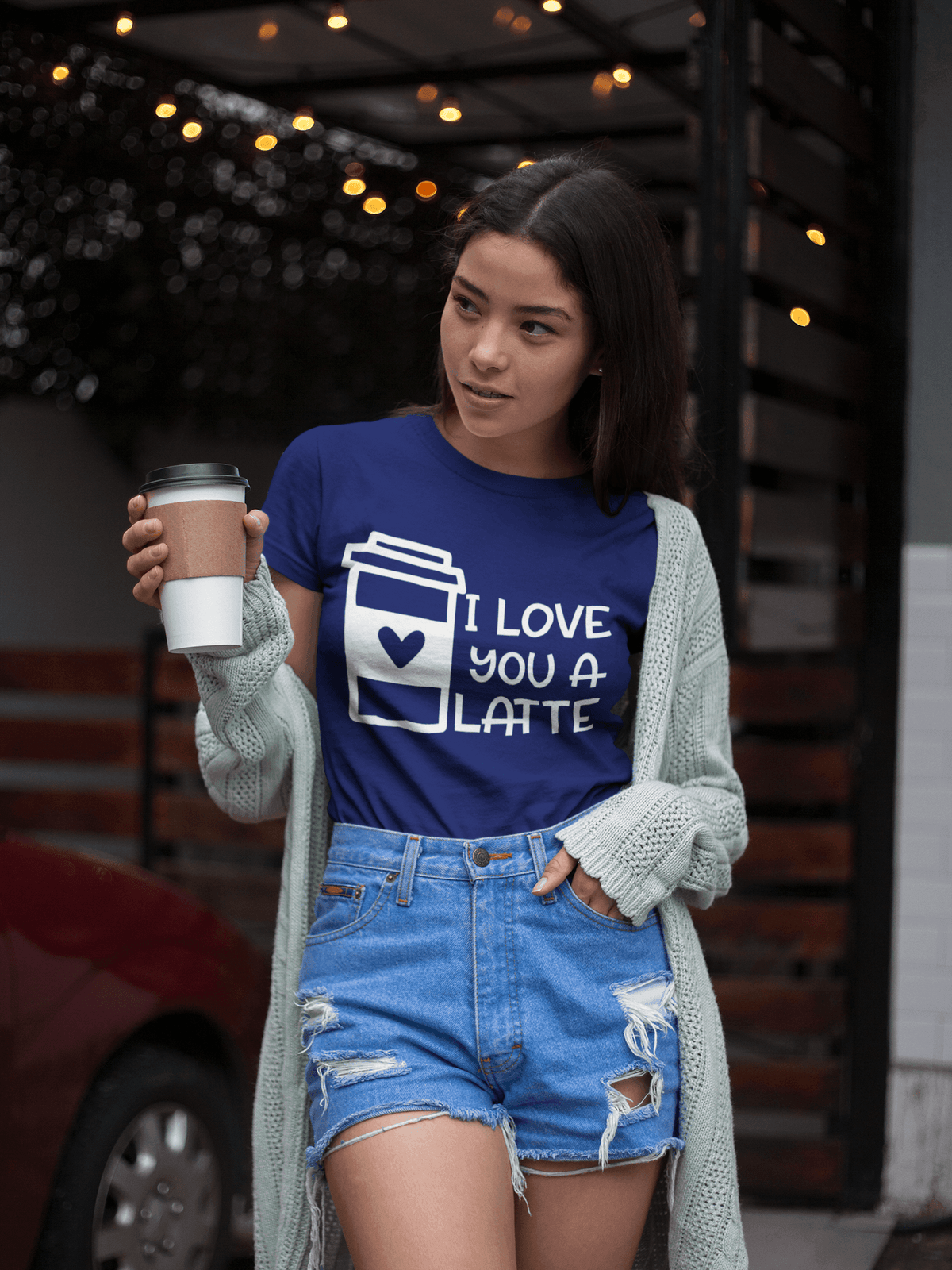 I LOVE YOU A LATTE T-shirt-Regular Fit Tee-StylinArts