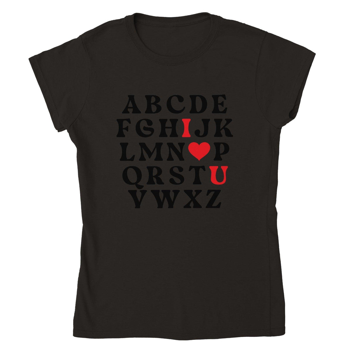 ABC ILU T-shirt-Regular Fit Tee-StylinArts