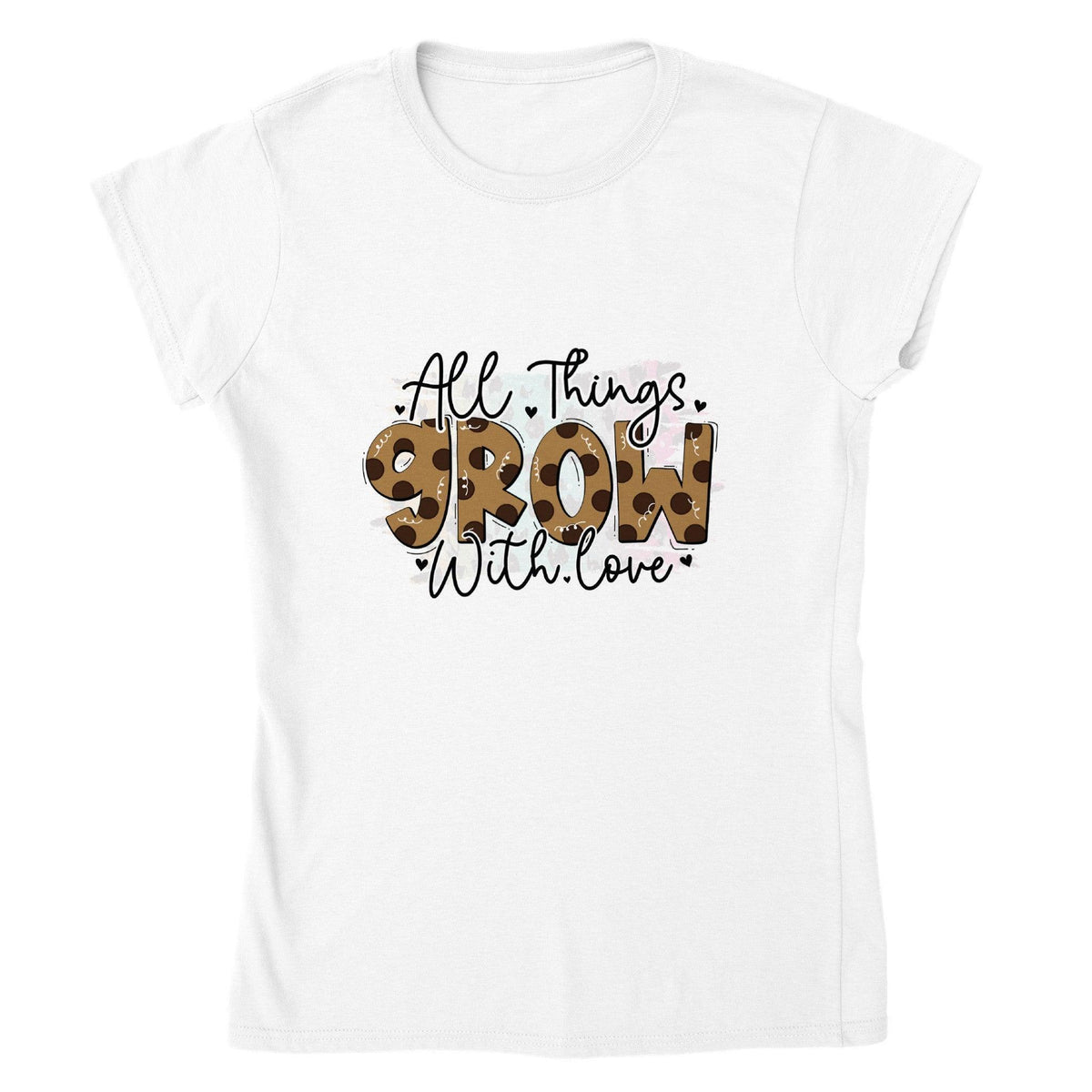 All Things Grow with Love T-shirt-Regular Fit Tee-StylinArts