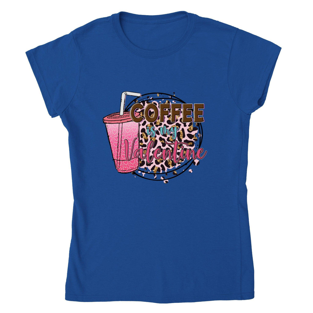 COFFEE IS MY VALENTINE T-shirt-Regular Fit Tee-StylinArts