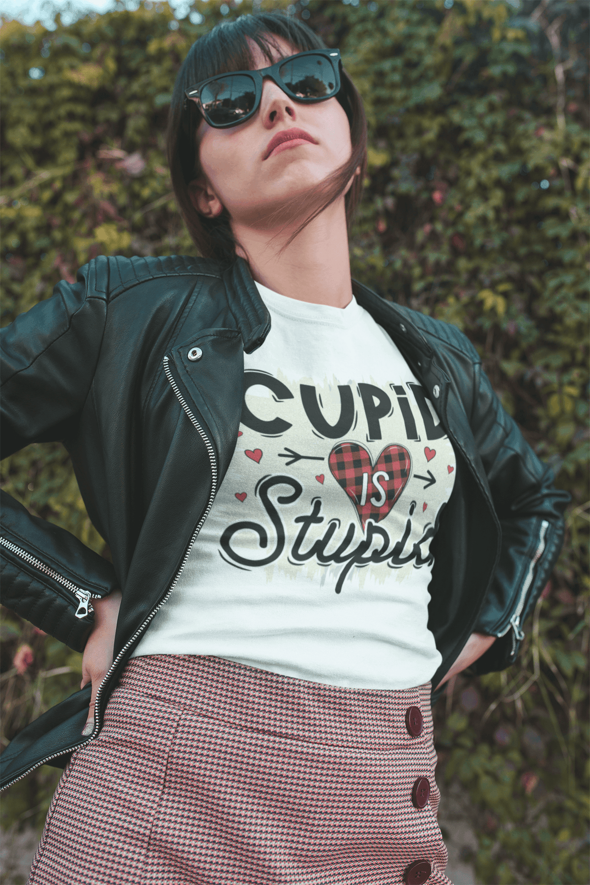 CUPID is STUPID T-shirt T-shirt-Regular Fit Tee-StylinArts